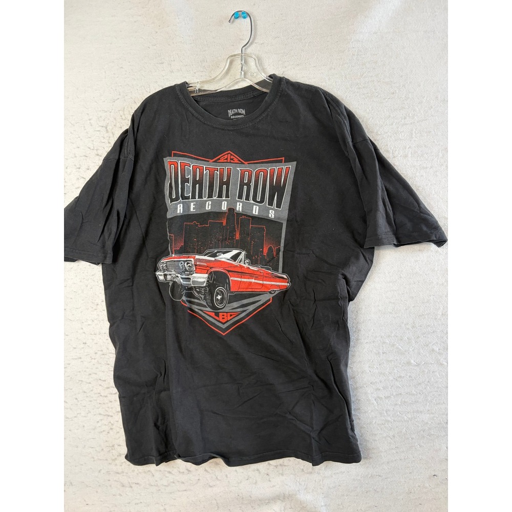 Death Row Records T-Shirt Mens XL Black Lowrider Graphic‎ Short Sleeve